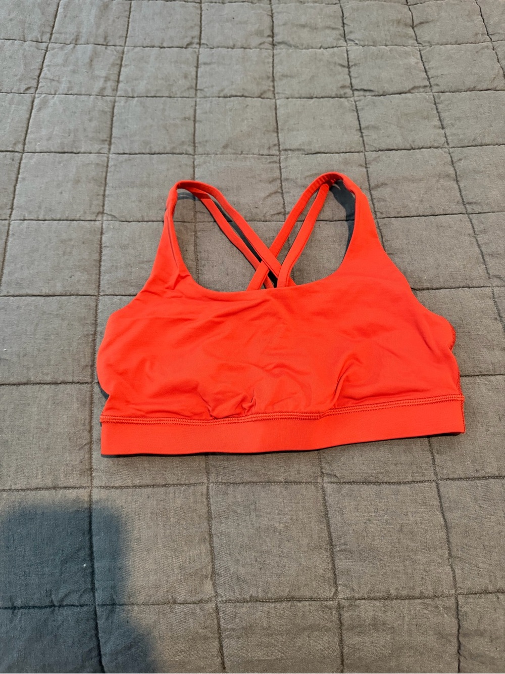lululemon energy bra - b/d cup Orange-Red Crossback Sports Bra